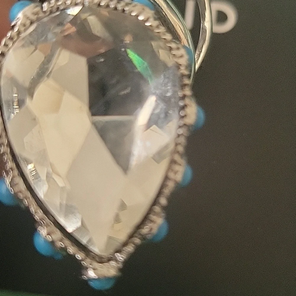 Torrid Silver and Blue Statement Ring